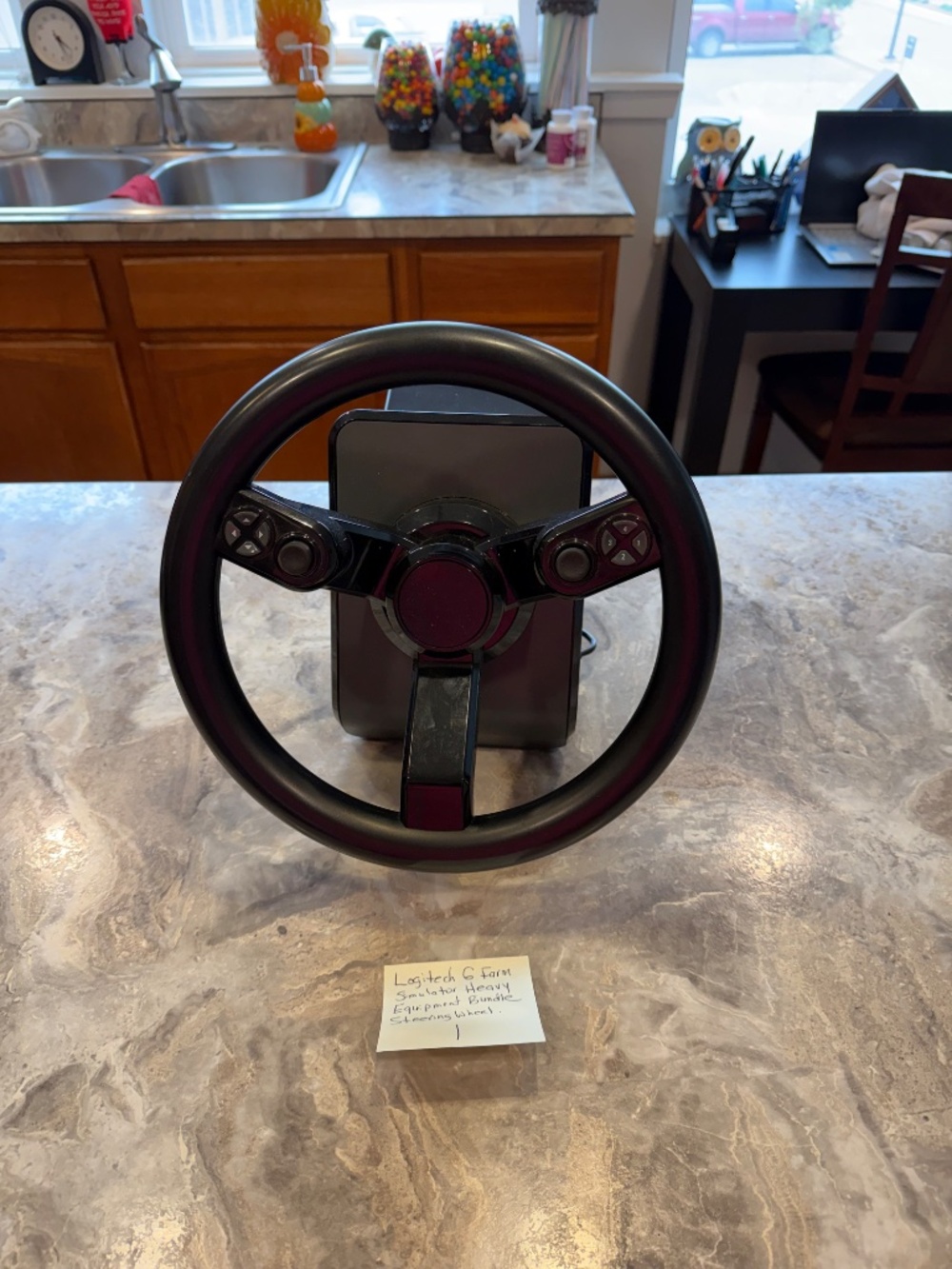 Saitek Farming Simulator wheel,pedals, Vehicle side panel,gear shifter,Farm Stic - Picture 3 of 16